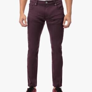 X-ray burgundy, jeans